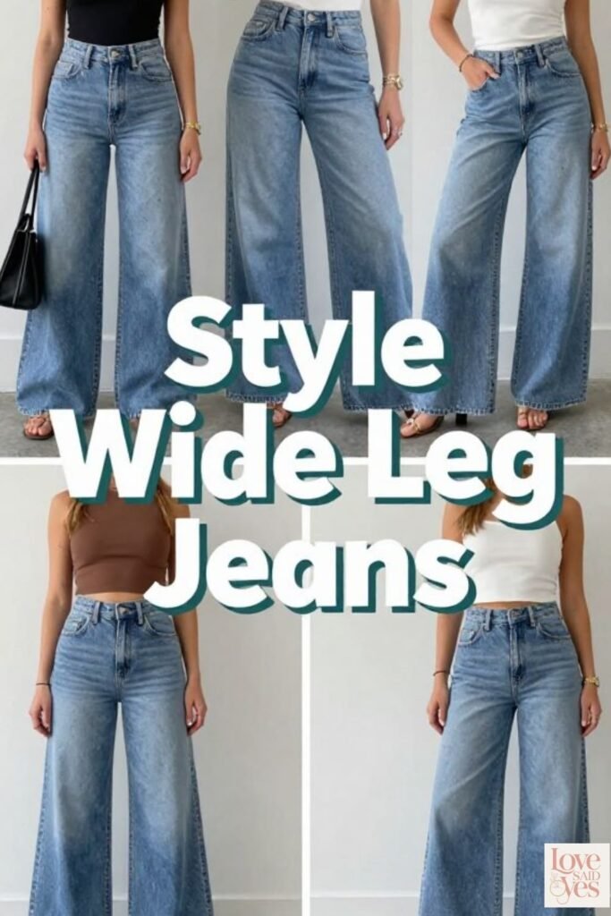 Wide-Leg High-Rise Jeans
