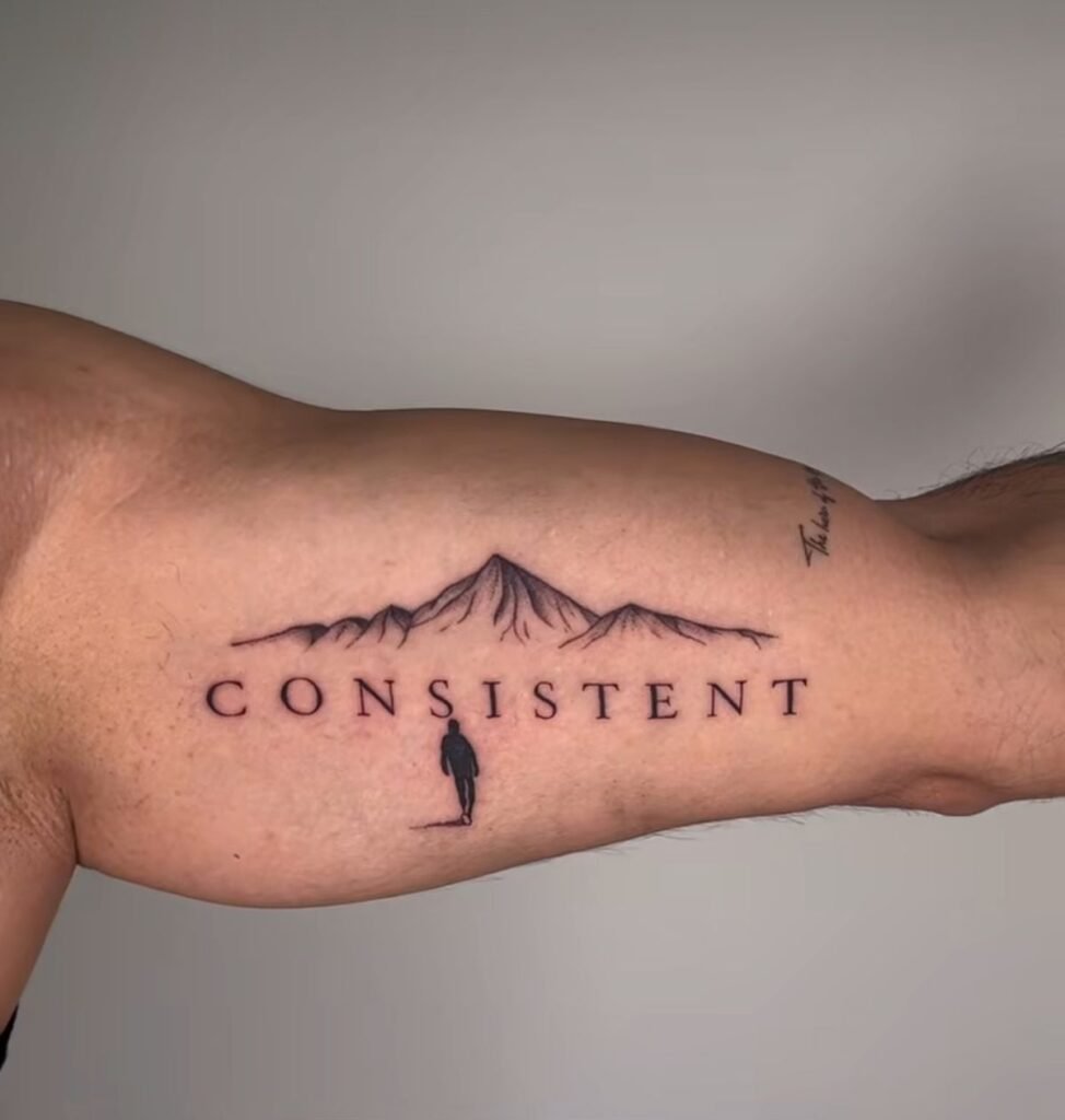tattoo style for men with modern blackwork design