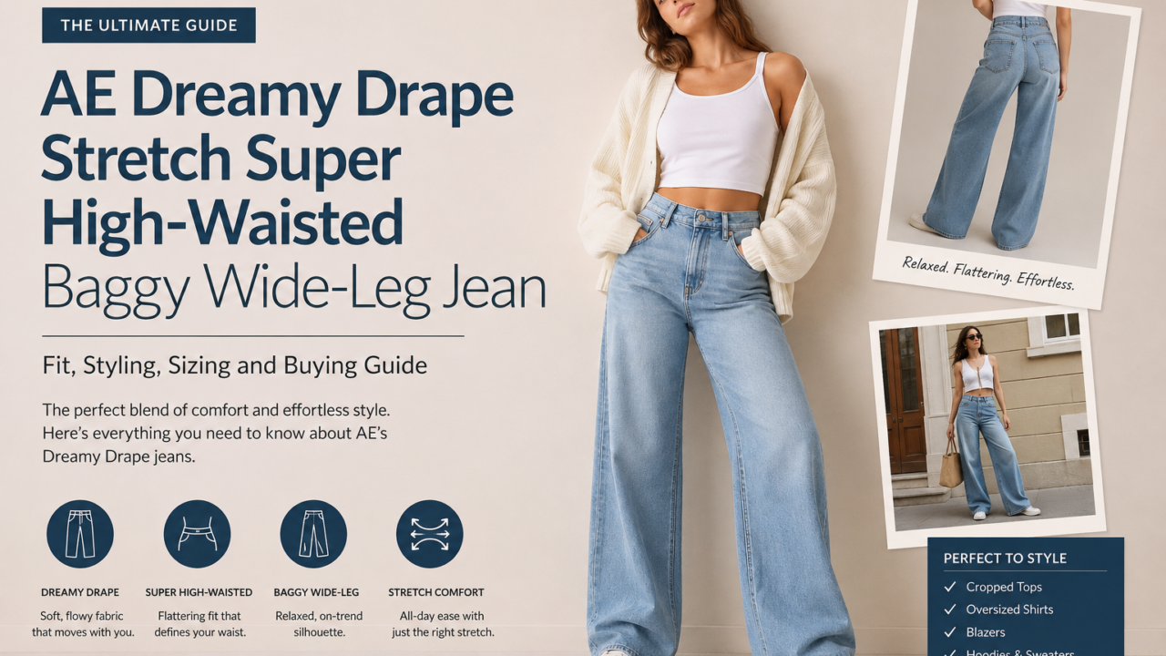 AE Dreamy Drape Stretch Super High-Waisted Baggy Wide-Leg Jean: Fit Style and Buying Guide