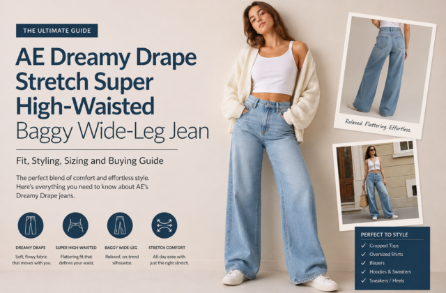 AE Dreamy Drape Stretch Super High-Waisted Baggy Wide-Leg Jean: Fit Style and Buying Guide
