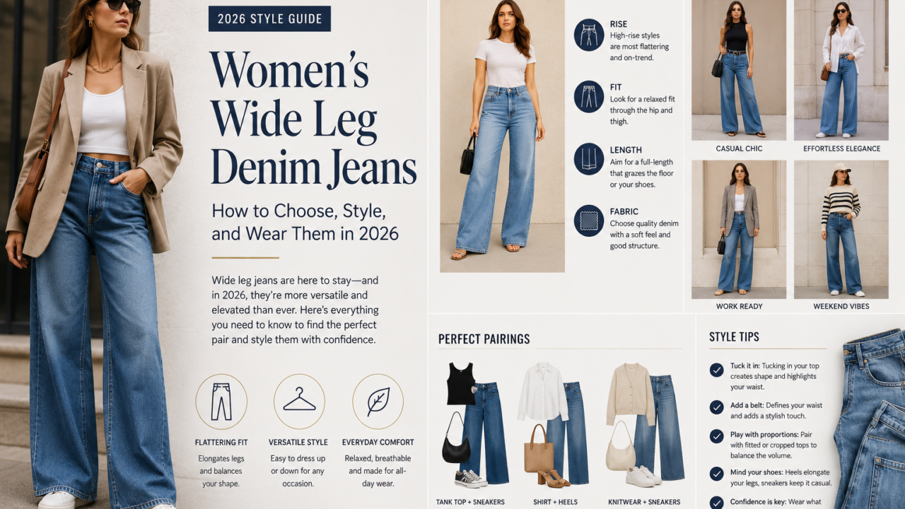 Women’s Wide Leg Denim Jeans: How to Choose, Style, and Wear Them in 2026