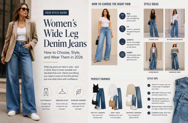 Women’s Wide Leg Denim Jeans: How to Choose, Style, and Wear Them in 2026