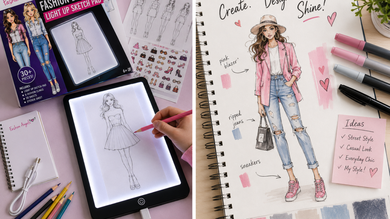 Fashion Angels Fashion Design Light Up Sketch: A Practical Guide to Fashion Sketching and Creative Design
