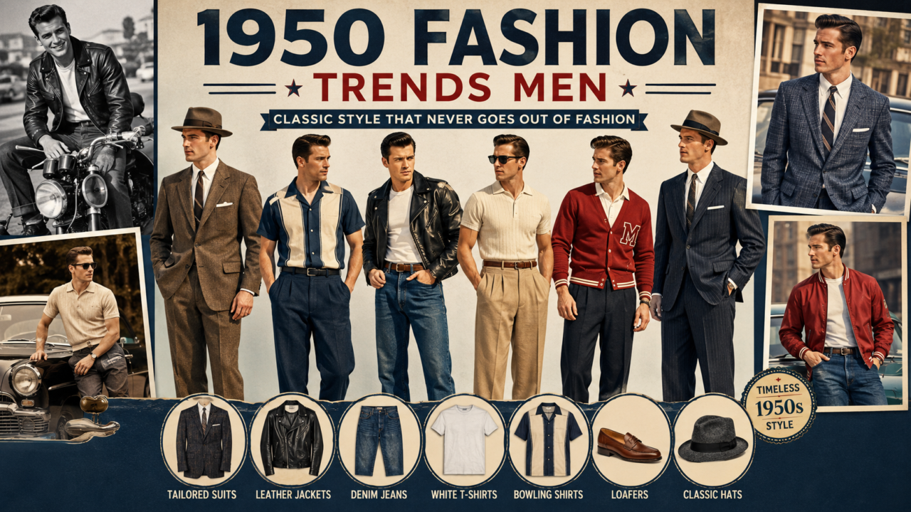 1950 Fashion Trends Men: A Complete Guide to Classic Mid-Century Men’s Style