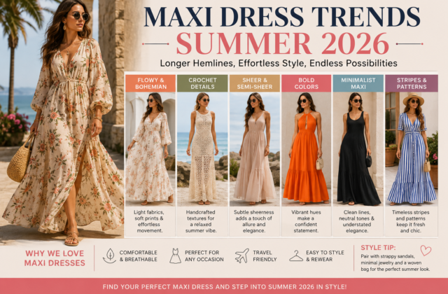 Maxi Dress Trends Summer 2026: The Styles Colors and Looks Defining the Season