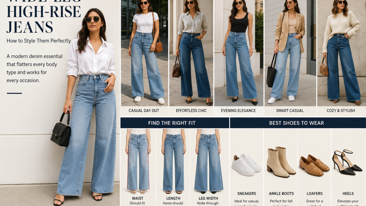 Wide-Leg High-Rise Jeans: How to Style Choose and Wear Them Well