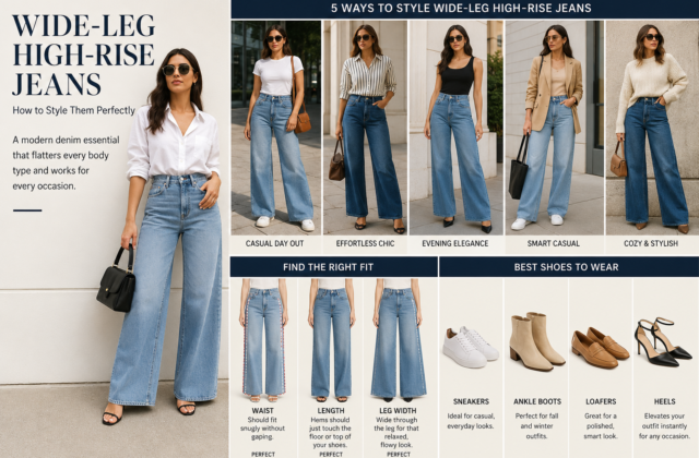 Wide-Leg High-Rise Jeans: How to Style Choose and Wear Them Well