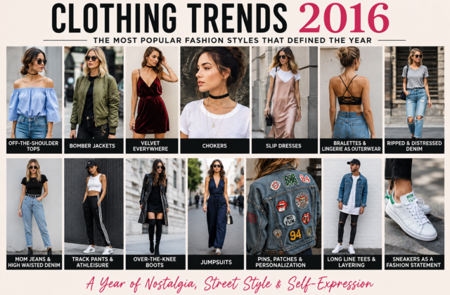 Clothing Trends 2016: The Styles That Defined a Fashion Era