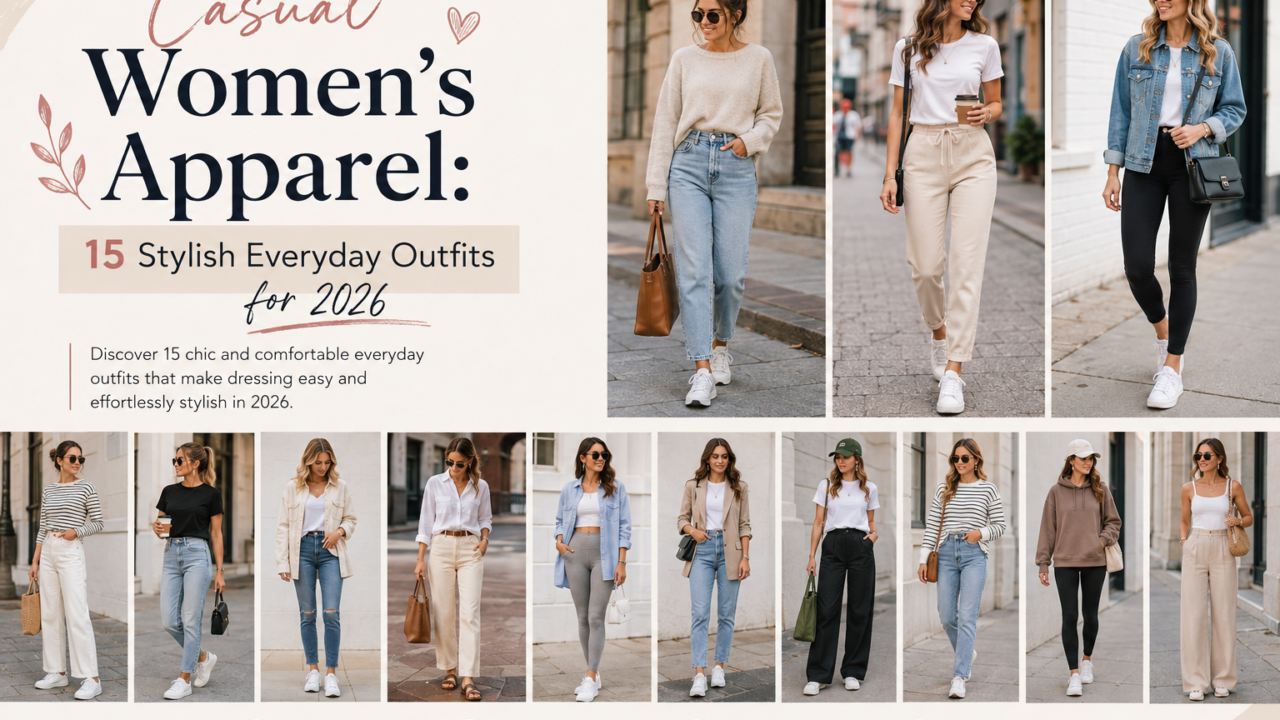 Casual Women’s Apparel: 15 Stylish Everyday Outfits for 2026