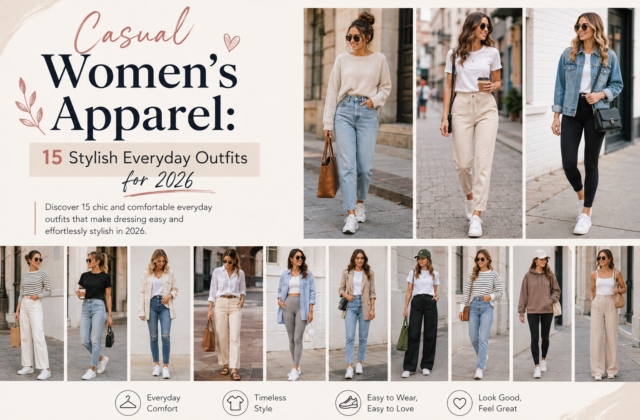 Casual Women’s Apparel: 15 Stylish Everyday Outfits for 2026
