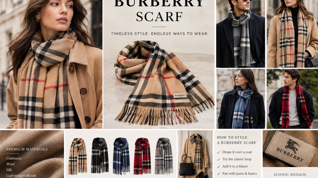 Burberry Scarf: Styles Materials How to Wear It and Smart Buying Tips