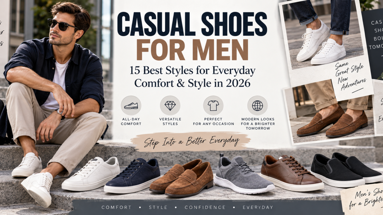 Casual Shoes for Men: 15 Best Styles for Everyday Comfort & Style in 2026