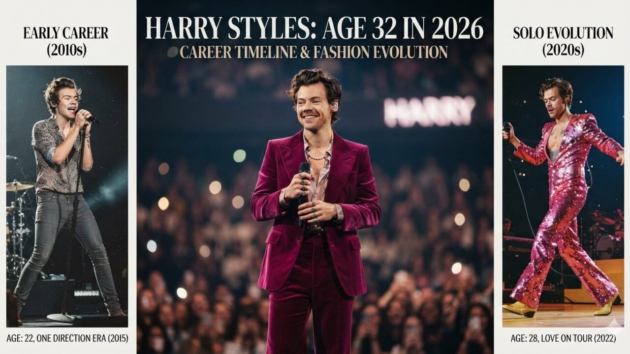 Harry Styles Age: 32 in 2026 Career Timeline & Fashion Evolution