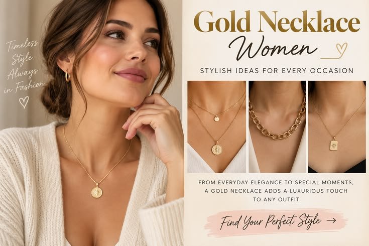 Gold Necklace Women: How to Choose Style and Wear Gold Necklaces With Confidence