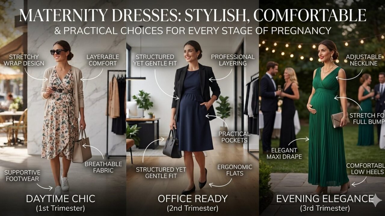 Maternity Dresses: Stylish Comfortable & Practical Choices for Every Stage of Pregnancy