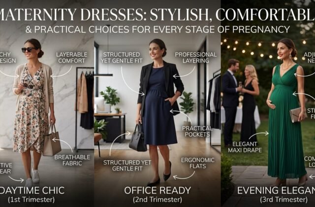 Maternity Dresses: Stylish Comfortable & Practical Choices for Every Stage of Pregnancy