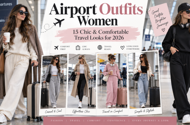 Airport Outfits Women: 15 Chic & Comfortable Travel Looks for 2026
