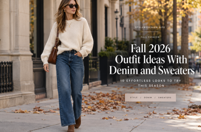 Fall 2026 Outfit Ideas With Denim and Sweaters: 10 Effortless Looks to Try This Season