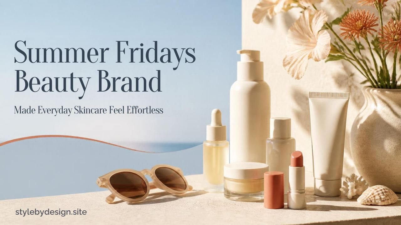 Summer Fridays beauty products styled